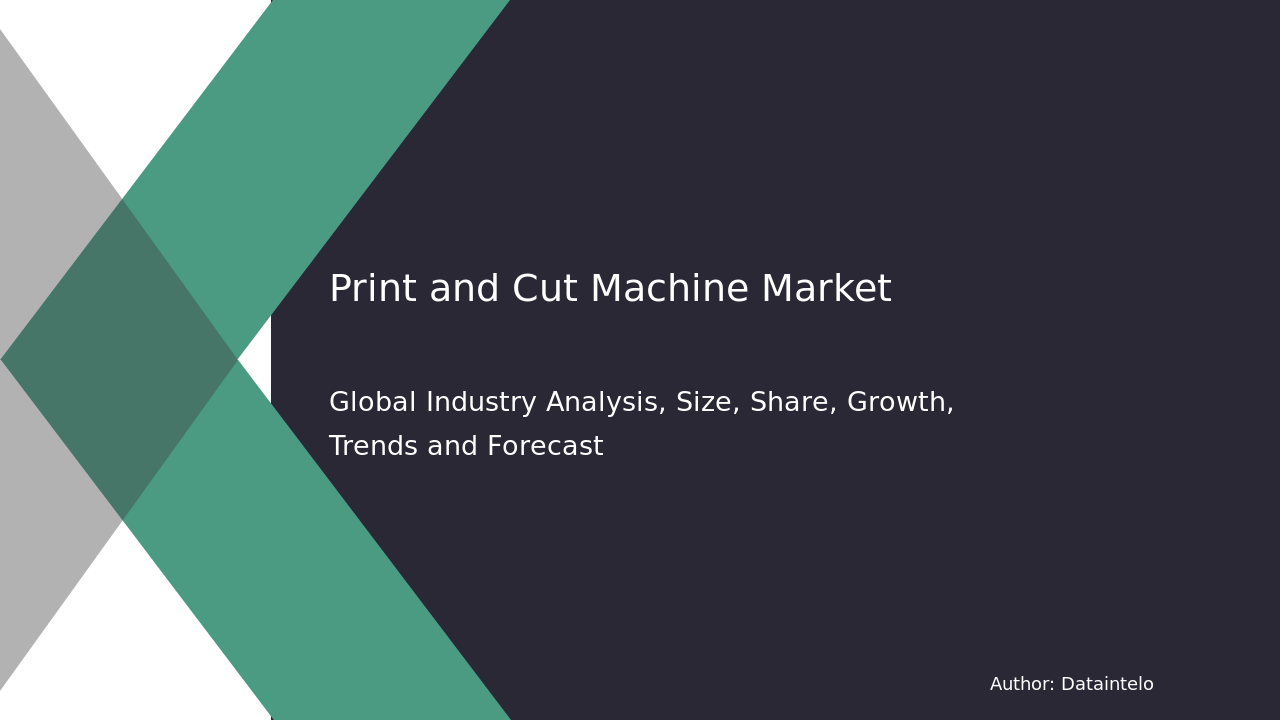 Print and Cut Machine Market Report | Global Forecast From 2025 To 2033